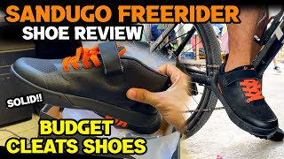 SANDUGO FREERIDER MTB SHOES REVIEW  BEST BUDGET SPD CLEATS SHOES [upl. by Ayyidas]