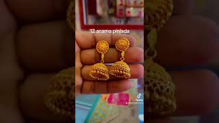 Jhumka gold jewellery jewellerydesign goldandsilver [upl. by Kjersti]