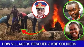 HUWEZI AMINI Eyewitness Recounts How Villagers Rescued 3 KDF Soldiers Involved In Chopper Crash [upl. by Rimidalg]