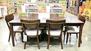 BAYSIDE FURNISHING PARKER 7PIECE DINING SET Shop FURNITURE DINING TABLE and CHAIR at Costco with us [upl. by Nnyleimaj]