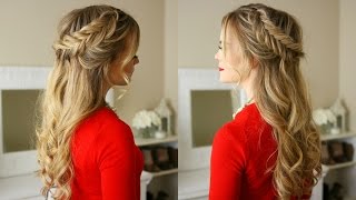 Dutch Fishtail Braids Holiday Hairstyle  Missy Sue [upl. by Liban]