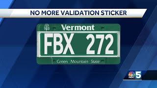 No more validation stickers required on Vermont license plates [upl. by Acirederf]