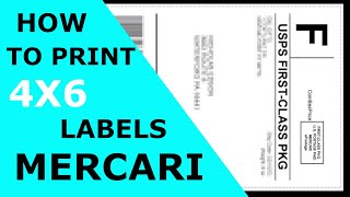 How to print Mercari 4x6 Labels on Thermal Printer Windows for FREE [upl. by Minerva]