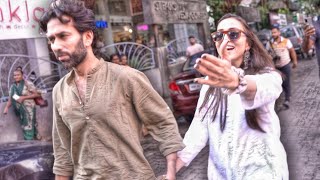 Nakuul Mehta Snapped With Wife Jankee Parekh While Shopping at Bandra Market [upl. by Aleinad883]