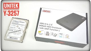 Jak podłączyć dysk twardy SATA do komputera przez USB  obudowa UNITEK Y3257  ForumWiedzy [upl. by Doownil727]