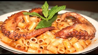 Xταπόδι με Μακαρονάκι Κοφτό  Greek Octopus with Pasta  Stella Love Cook [upl. by Acirret]