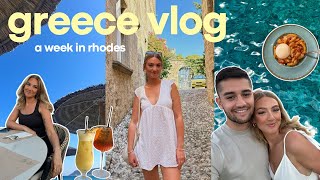 greece vlog rhodes 🇬🇷🌞  last trip of summer exploring the island amp lots of good food [upl. by Adelia]