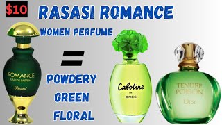 romantic women perfume  RASASI romance similar to dior tendre and cabotine de gres rasasiromance [upl. by Naivaf]