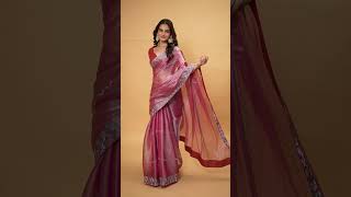 Affordable sarees for farewell shorts styleguide sarees budgetshopping [upl. by Janene8]