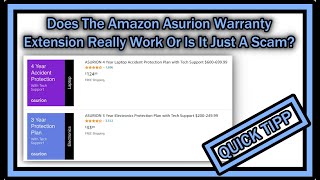 Does The Amazon Asurion Warranty Extension Really Work Or Is It Just A Scam Big Surprise [upl. by Nnylrebma]