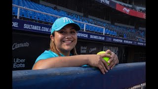 Entrevista a Priscila Sánchez primera base de Sultanes Femenil [upl. by Akalam]