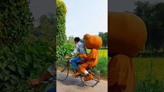 Teddy comedy video 🤣 funny comedy prank teddy [upl. by Mij]