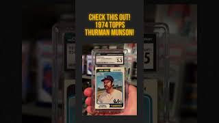 1974 Topps Thurman Munson tiktok fyp baseballcards baseballplayer topps cgc yankees mlb [upl. by Simonsen372]