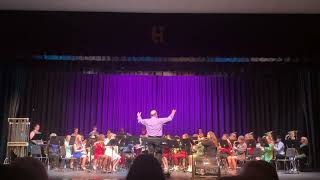 Hahnville High School Band Christmas Concert  Symphonic Band 12523 [upl. by Eliades]