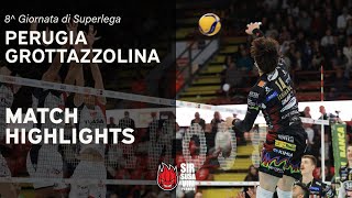 Sir Susa Vim Perugia vs Yuasa Battery Grottazzolina  VBW  SuperLega  Match Highlights [upl. by Ard633]