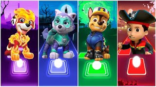 PAW PATROL ☄️ EVEREST 🌟 CHASE 🌟 RYDER 🌟 MARSHALL ☄️ TILES HOP EDM RUSH [upl. by Keelin665]