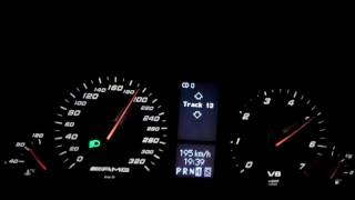 MercedesBenz C55 AMG 100200 acceleration in 12s [upl. by Ahcorb]