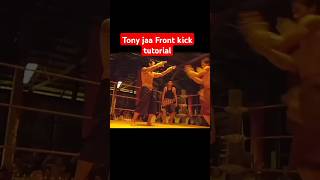 Tony Jaa  Front kick tutorial martialarts karate tonyjaa muaythai tutorial shorts [upl. by Awad]