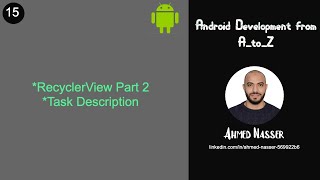 15 RecyclerView Part 2 [upl. by Anayk719]