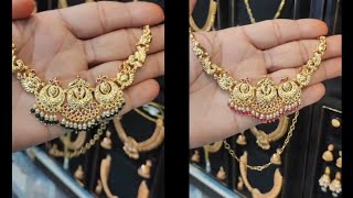 ವಾವ್Gold replica neck set  ಕಮ್ಮಿ ಬೆಲೆಗೆ ಚಿನ್ನದಂಥ ಹಾರ WhatsApp 8088732239 wedding gold [upl. by Girish672]