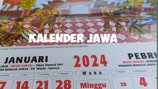 KALENDER quot JAWA quot TAHUN 2024 Lengkap Hari Baik dan Hari Tidak Baik [upl. by Aisenat]