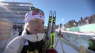 Kaisa Mäkäräinen after 15K in Sochi [upl. by Anirod715]