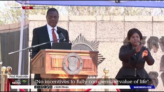 SAPS Annual Commemoration  Acting President Paul Mashatiles address [upl. by Eciened]