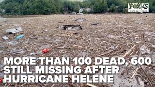 More than 100 people have died 600 still missing after Hurricane Helene ravages several states [upl. by Assiar]