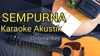 Sempurna  Andra And The Backbone  Acoustic Karaoke [upl. by Wertheimer910]