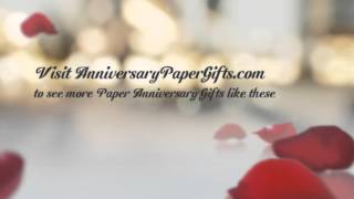 Paper Anniversary Gifts [upl. by Nazar]