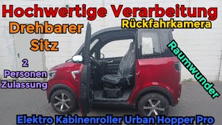 Innenraum Elektro Kabinenroller Urban Hopper Pro [upl. by Wirth]