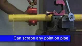 Electrofusion Pipe Scraper by SampD Machine amp Tools [upl. by Ogilvie]