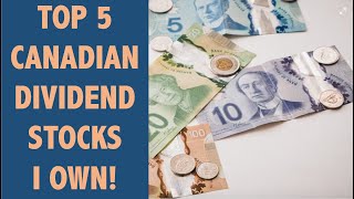 Top 5 Canadian Dividend Stocks That I Own [upl. by Sande393]