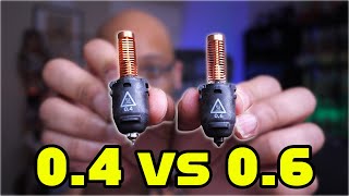 Comparing 04mm and 06mm Nozzles for the Flashforge Adventurer 5M [upl. by Nave]