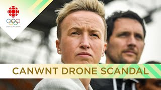 Reaction to Canadas soccer drone scandal from Paris [upl. by Ellenehc]