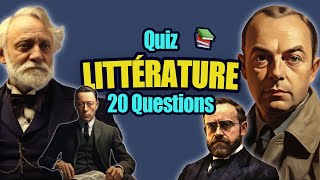 QUIZ de LITTERATURE  20 Questions pour les plus cultivés [upl. by Munro377]