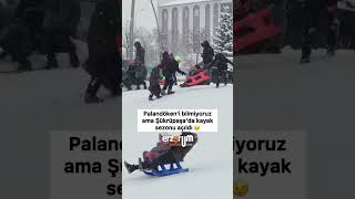 Palandöken’i bilmiyoruz ama ⛷️Şükrüpaşa’da kayak sezonu açıldı 😉 [upl. by Raamaj622]