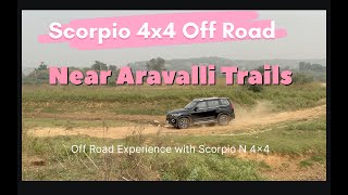 Scorpio N 4x4 Off Roading Experience near Damdama Lake scorpio 4x4 offroad aravali travel [upl. by Harahs]