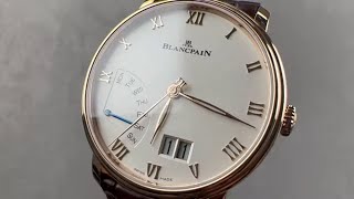 Blancpain Villeret Grande Date Jour Retrograde 66683642055B Blancpain Watch Review [upl. by Sonitnatsnok303]