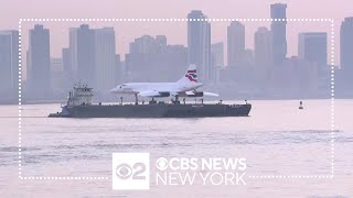 Historic Concorde jet returns home to Intrepid Museum in Manhattan [upl. by Kristina497]