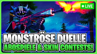 🚀 LIVE Fortnite  MONSTRÖSE DUELLE Abospiele amp Skin Contests 🔥🎮 [upl. by Alomeda294]