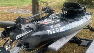 NEW Kayak Bass Fishing Tournament Rig walkthrough and review Nucanoe Unlimited with motorguide Xi3 [upl. by Nollahp]