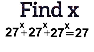 A Nice Math Exponent ProblemFind x maths subscribe viral viralvideo [upl. by Lindgren]