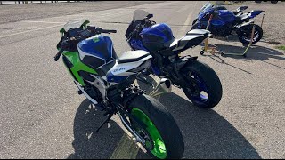 ZX4RR Chases R6 at High Plains Raceway Track Day [upl. by Cyrano]