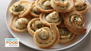 GarlicHerb Pinwheels  Everyday Food with Sarah Carey [upl. by Yelroc555]