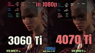 RTX 4070 Ti vs 3060 Ti  1080p gaming [upl. by Jessamyn]