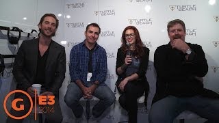 Interview with John DiMaggio Nolan North amp Troy Baker  Floor Report E3 2014 [upl. by Nogras]