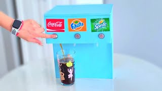 HOE MAAK JE THUIS EEN COCA COLA SODAFONTEINMACHINE MET 3 VERSCHILLENDE DRANKJES [upl. by Eidnar884]