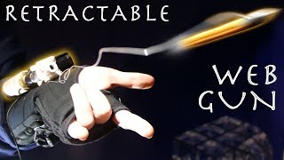 Make a C02 Retractable SpiderMan WEB SHOOTER [upl. by Ellenoj]