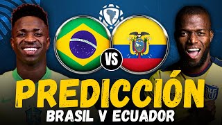 BRASIL vs ECUADOR  Eliminatorias Sudamericanas Mundial 2026  Predicción y Pronóstico 2024 [upl. by Aney]